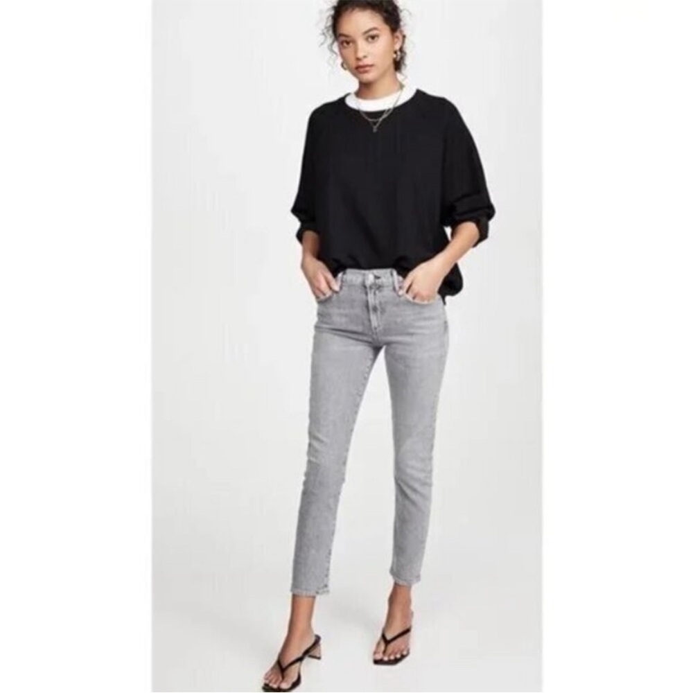 Agolde Toni Light Gray Ankle Jeans